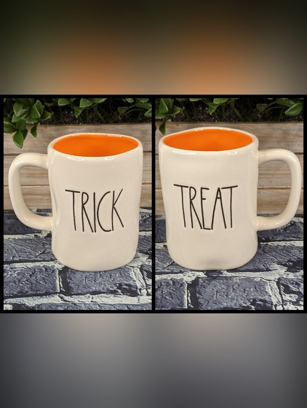 Rae Dunn TRICK or TREAT Double-Sided Halloween Mug